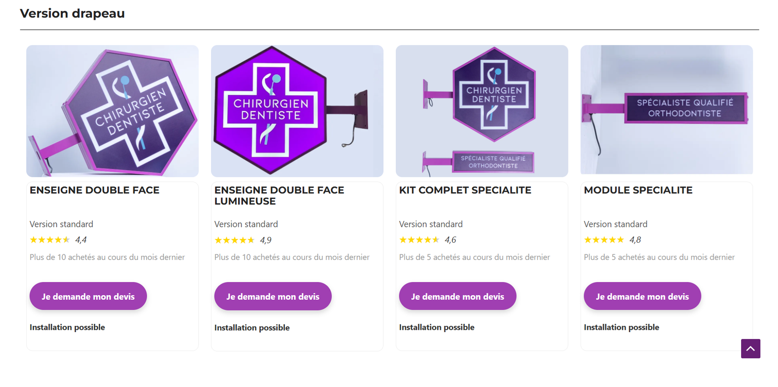 Capture du site